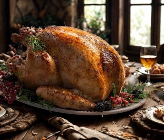 Receta fácil de pavo horneado para 8 Personas