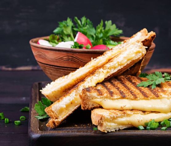 Derretido de queso con bacon