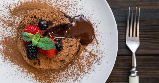 Soufflé de chocolate