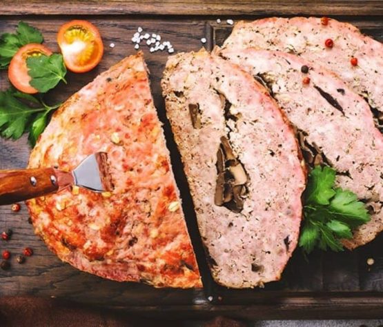 Pastel de Carne de Cerdo y Ternera con Champiñones