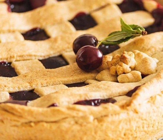 Tarta de cereza americana