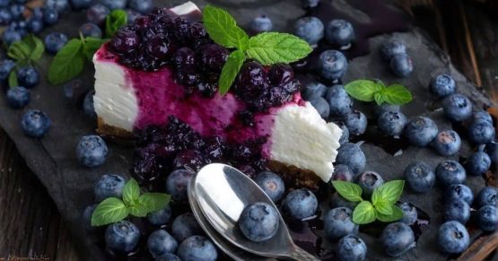 Blueberry cheesecake