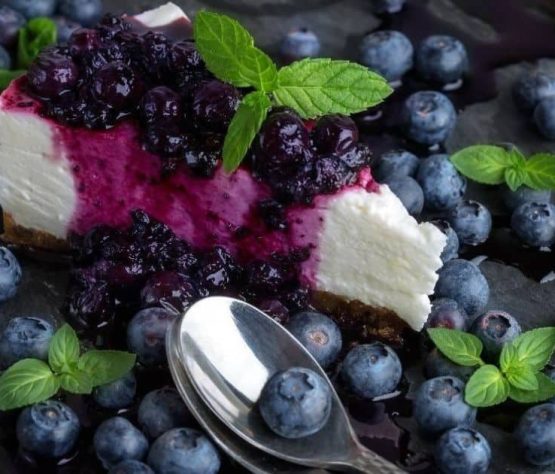 Blueberry cheesecake