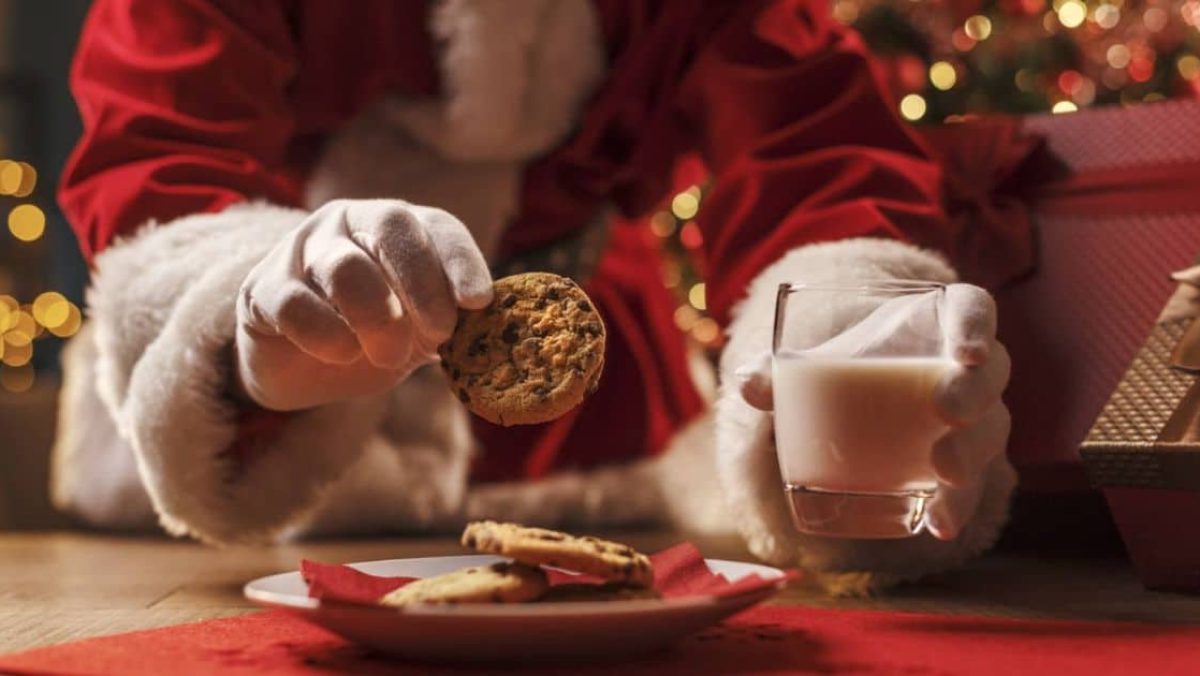 ¿Por qué leche y galletas para santa?