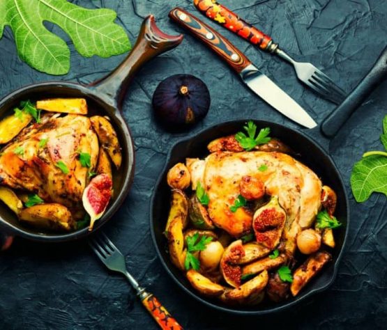 Pollo al horno con papas