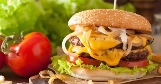 Hamburguesa doble con queso